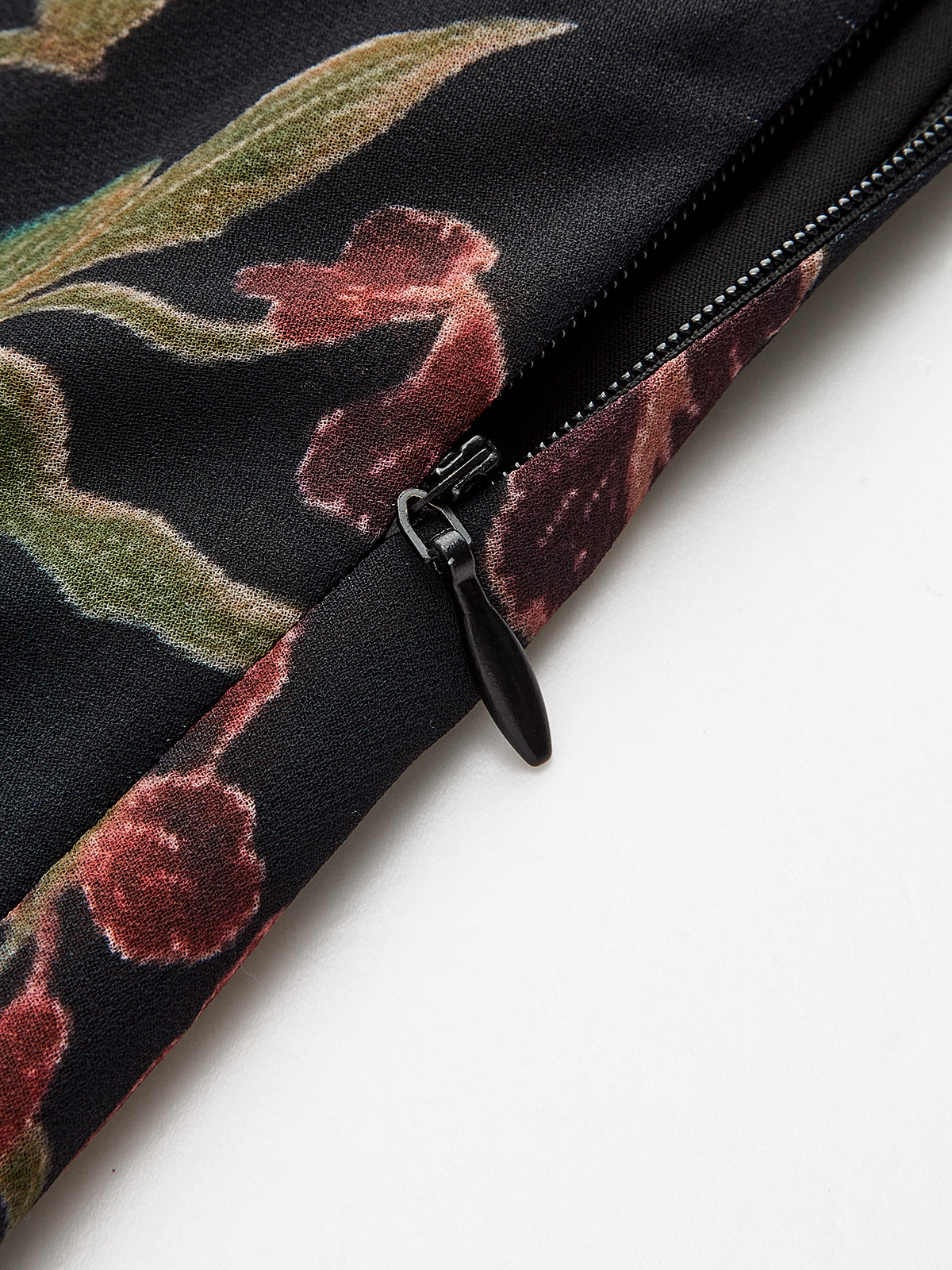 Floral Velvet Maxi Dress with Slip Design