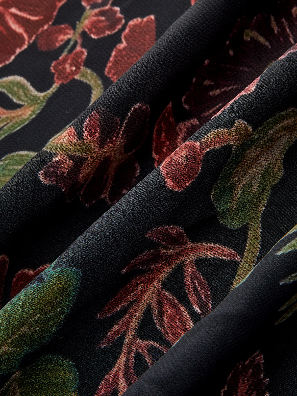 Floral Velvet Maxi Dress with Slip Design