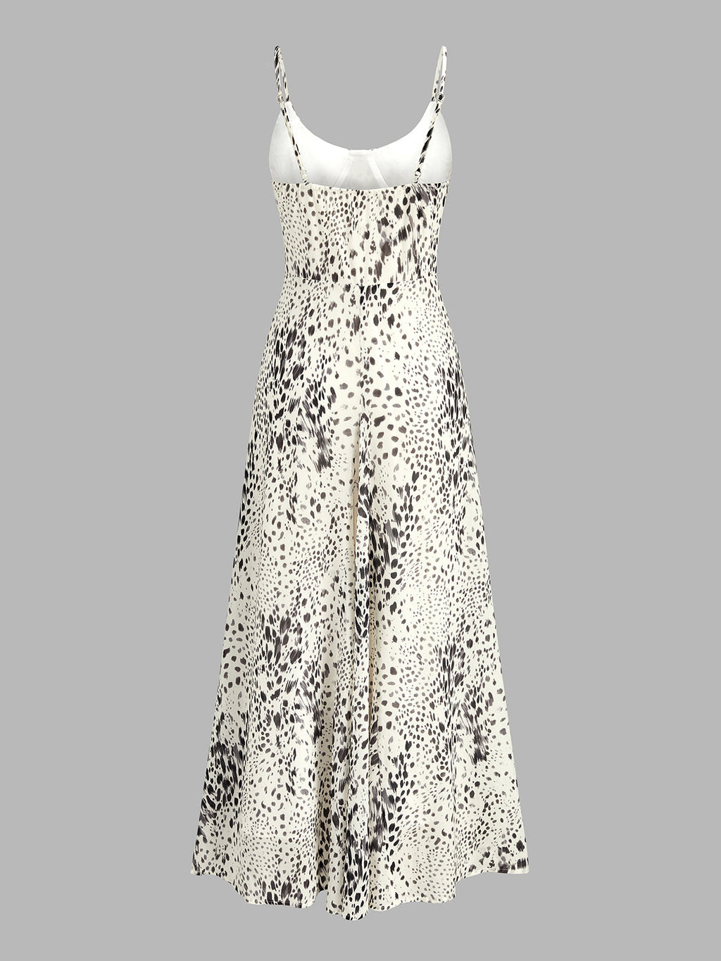 Leopard Print Maxi Dress with Flowing Cami Silhouette