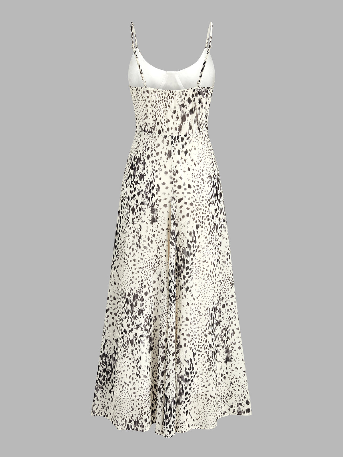 Leopard Print Maxi Dress with Flowing Cami Silhouette