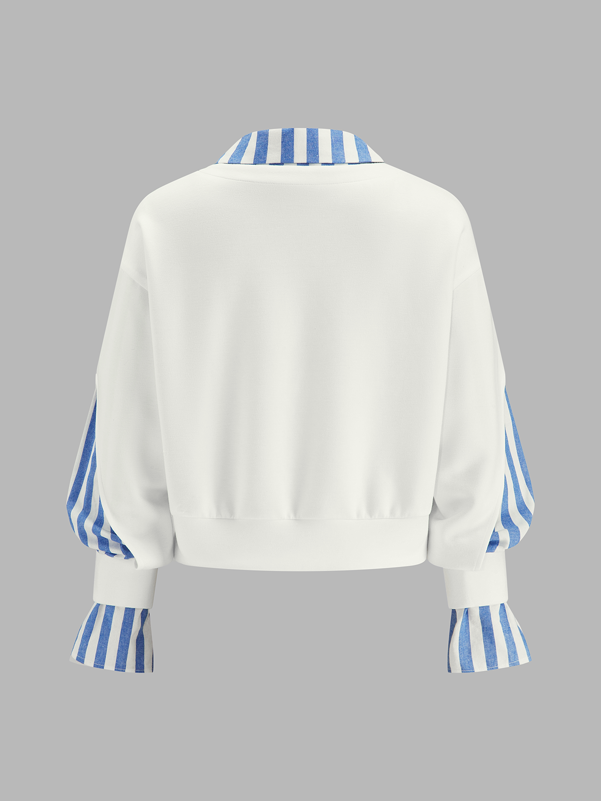 Layered Striped Patchwork Sweatshirt