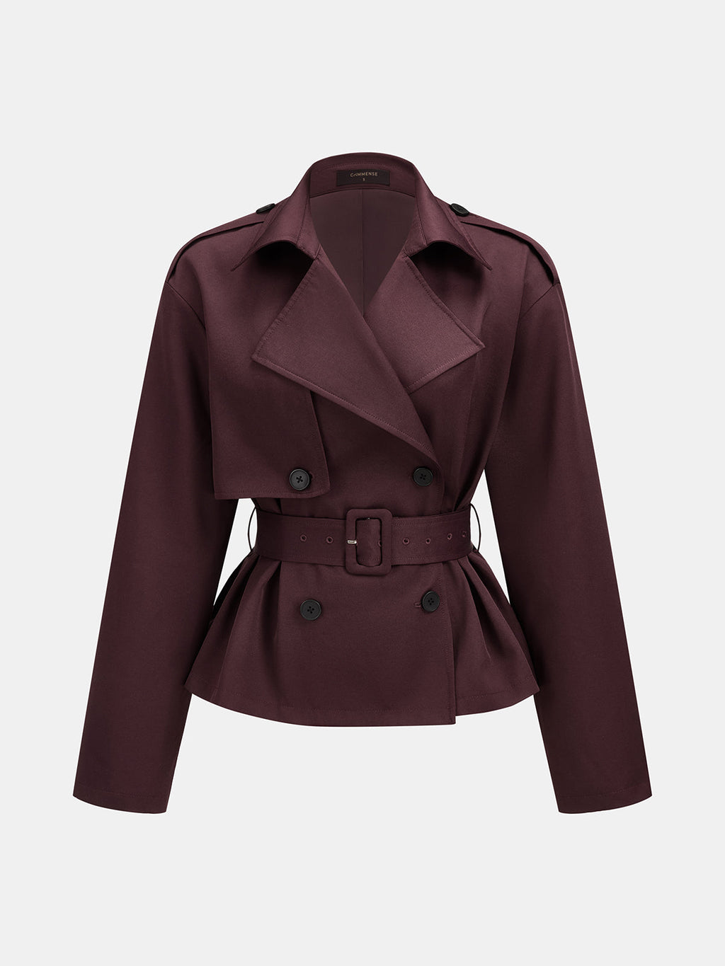 Belted Double-Breasted Trench Coat