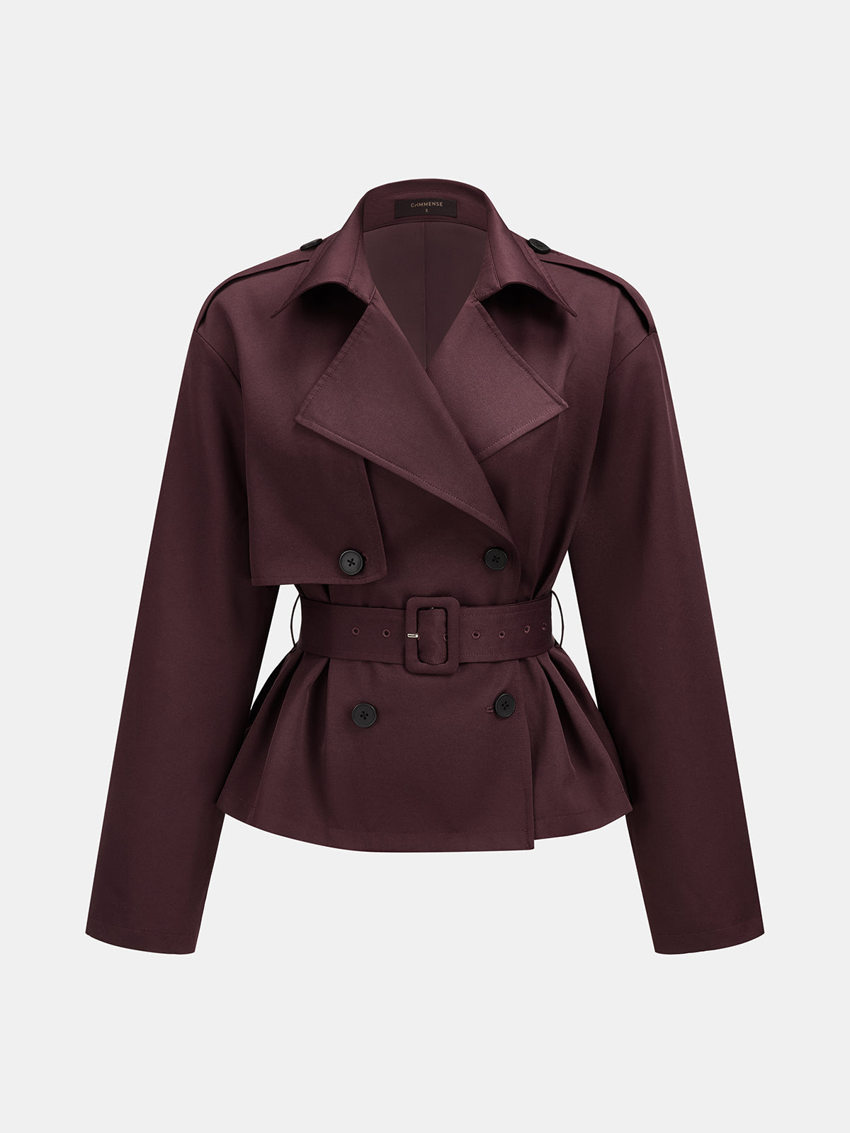Belted Double-Breasted Trench Coat