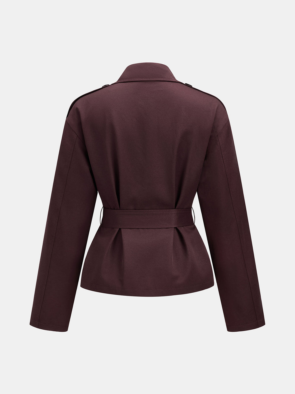 Belted Double-Breasted Trench Coat