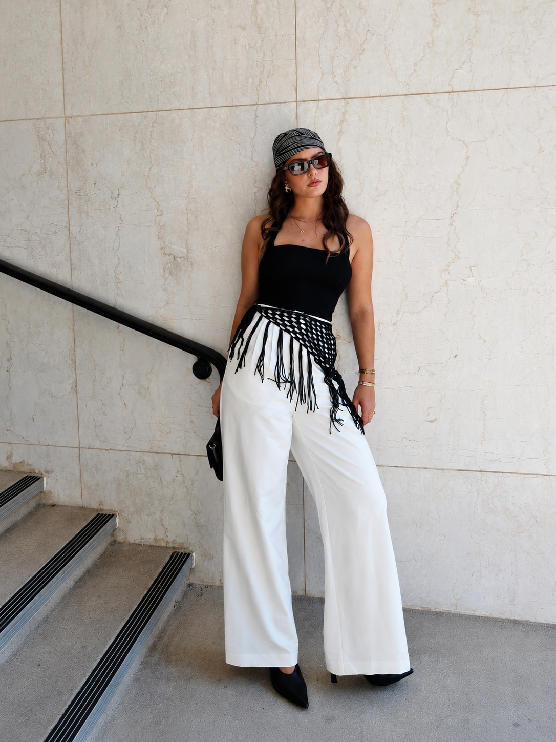 Chic High-Waisted Wide Leg Trousers
