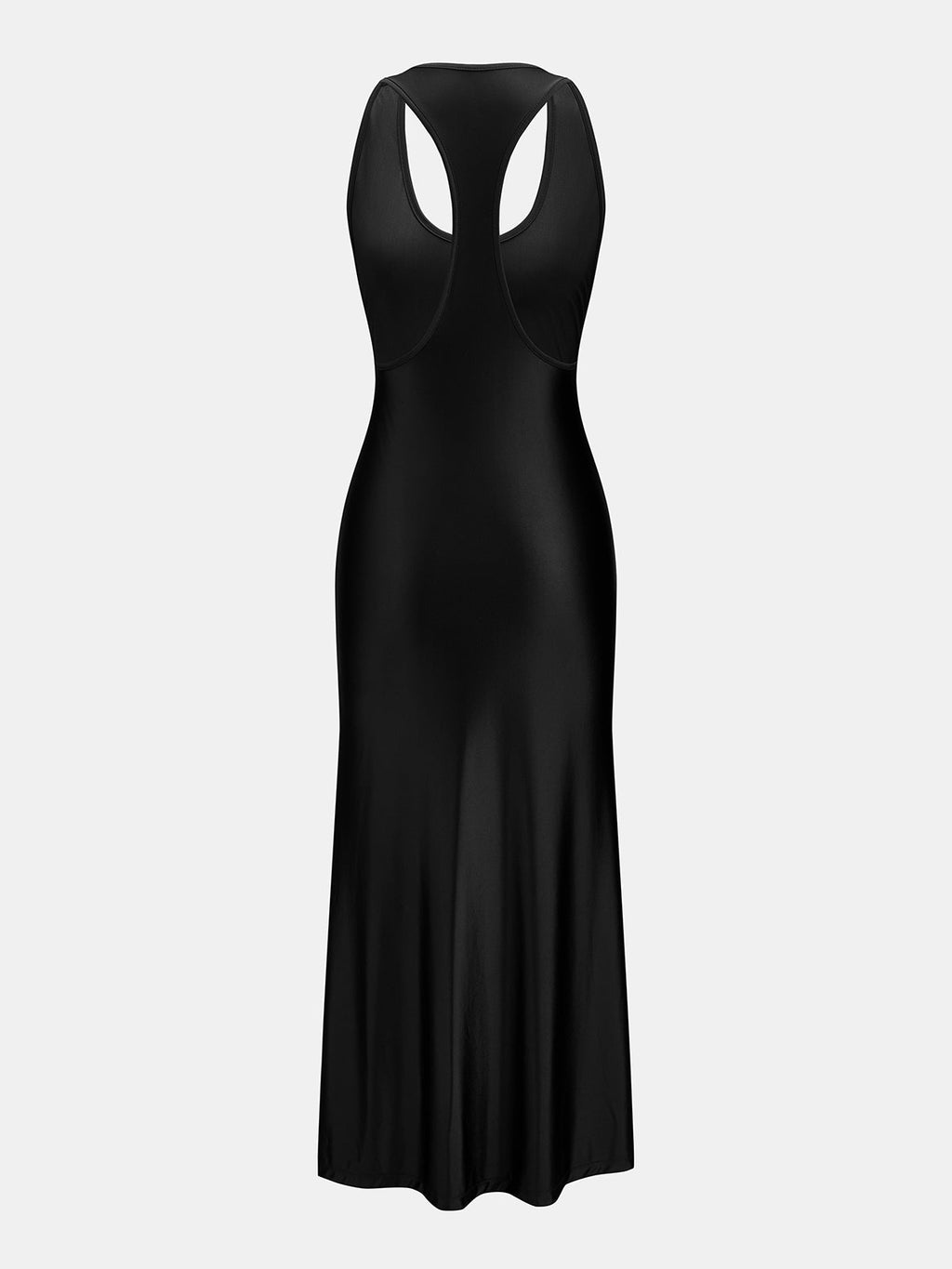 Backless U-Neck Mermaid Maxi Dress