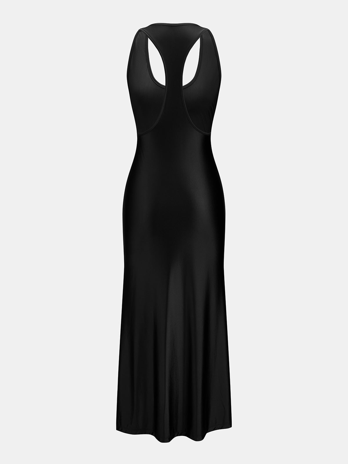Backless U-Neck Mermaid Maxi Dress