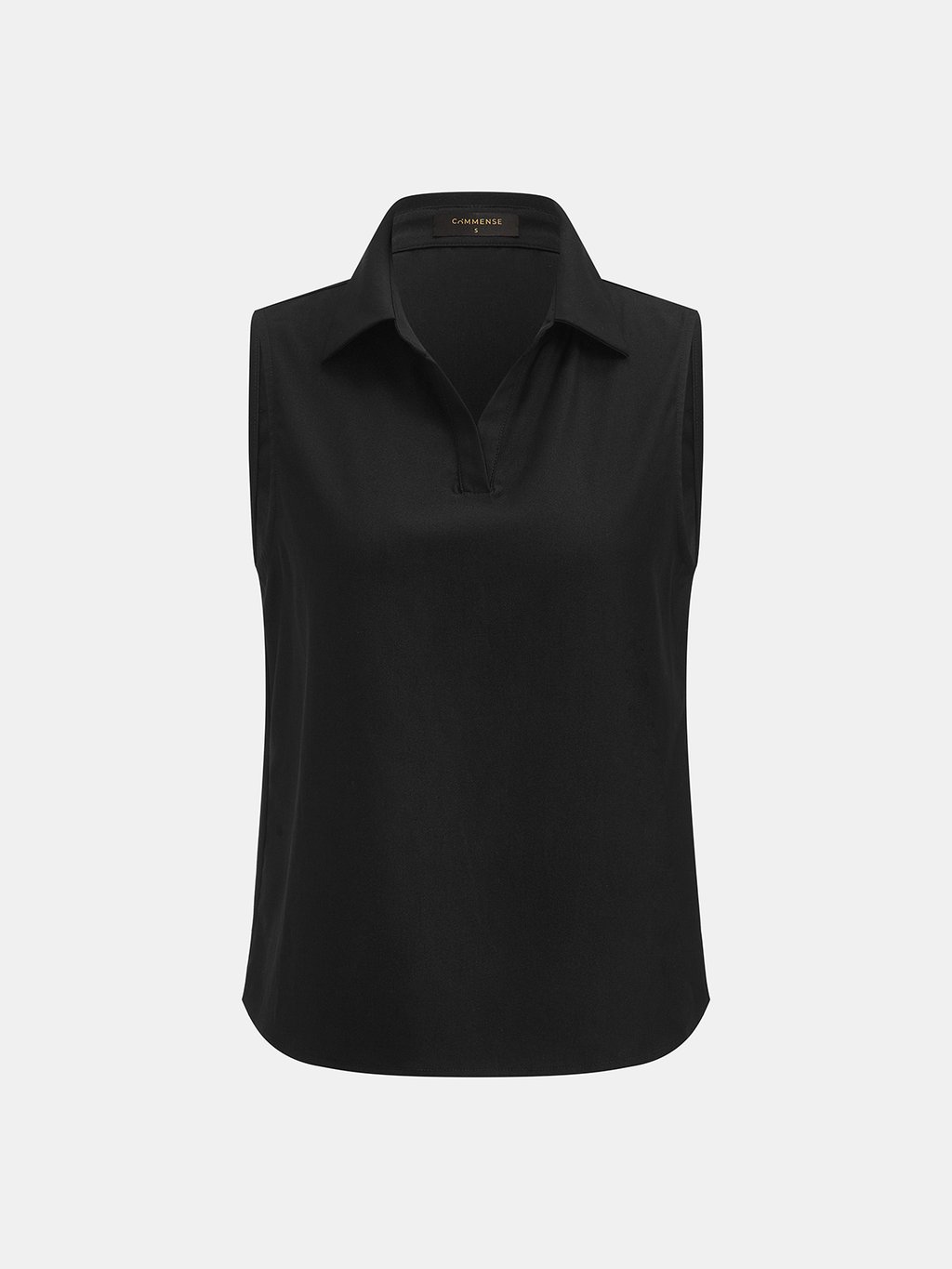 Chic Sleeveless Polo Top with Lace-Hem Shorts Ensemble