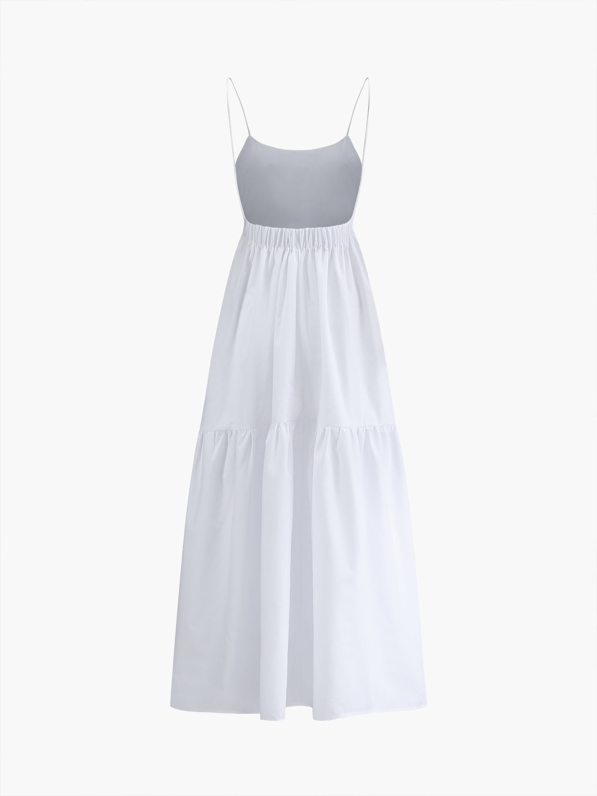 Chic Backless Maxi Dress in Solid Color