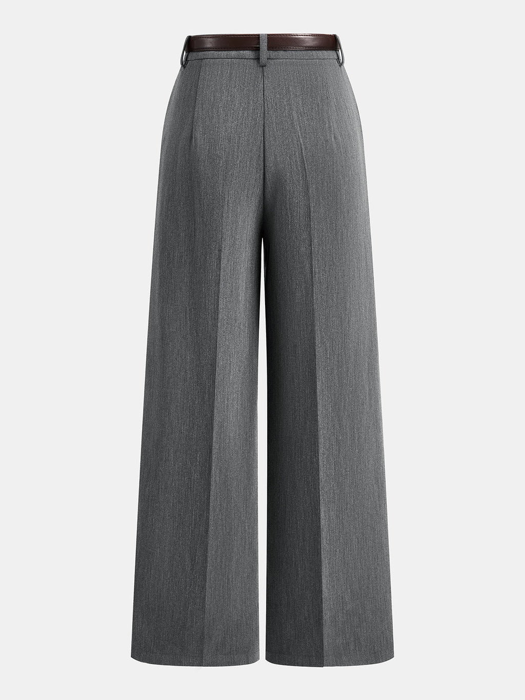 Chic Wide Leg Pants with Tailored Pleats and Belt